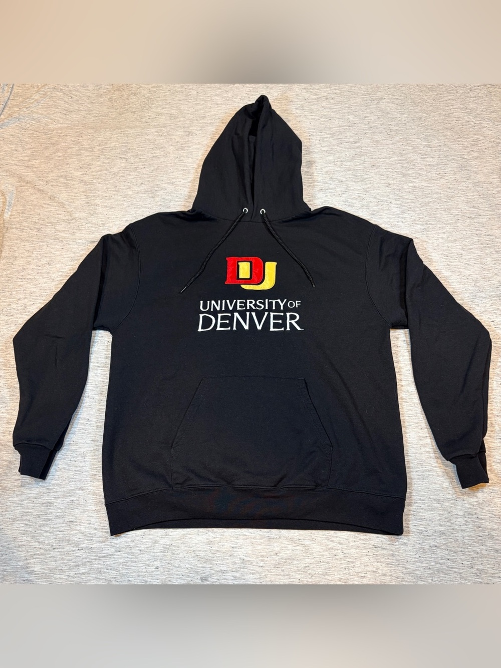 University of Denver Champion Hoodie Black Size XL